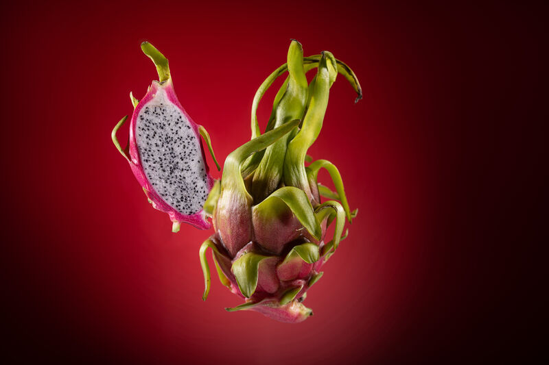 halbe und ganze Drachenfrucht