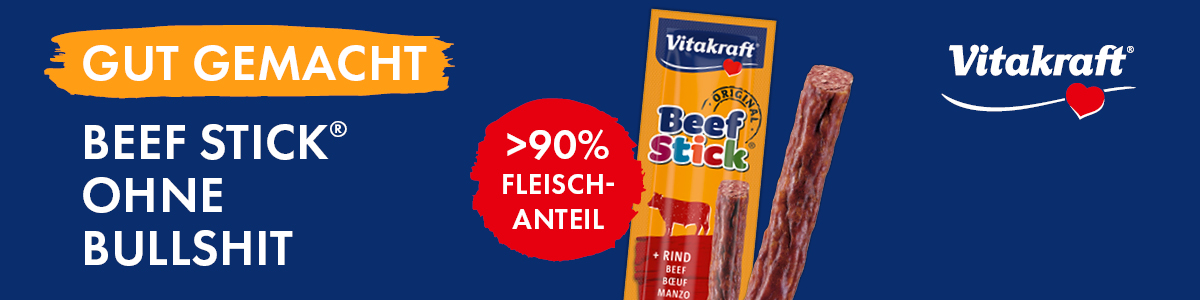 Vitakraft® Beef Stick® - Der Hundesnack für Zwischendurch Vitakraft® Beef Stick® - Der Hundesnack für Zwischendurch