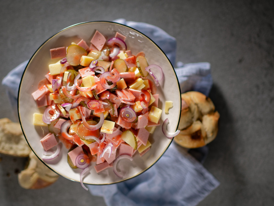 Käse-Wurst-Salat Bild zum Rezept: Käse-Wurst-Salat