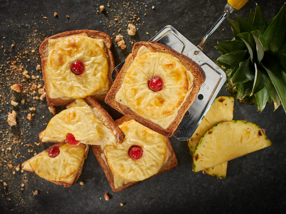Vegetarischer Hawaiitoast Bild zum Rezept: Vegetarischer Hawaiitoast