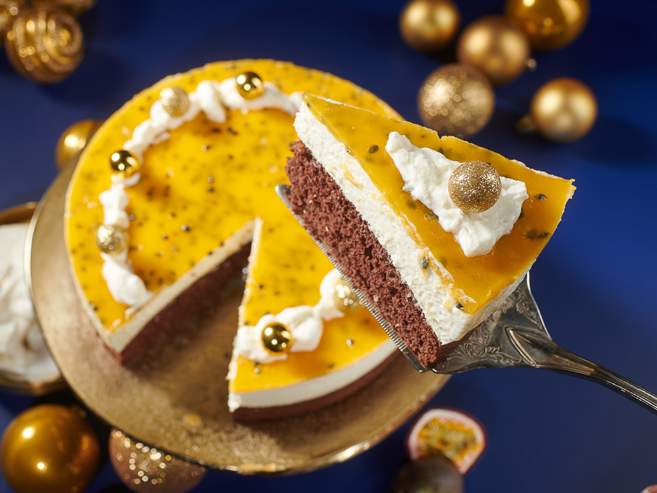 Schokotorte mit Passionsfruchtspiegel Bild zum Rezept: Schokotorte mit Passionsfruchtspiegel