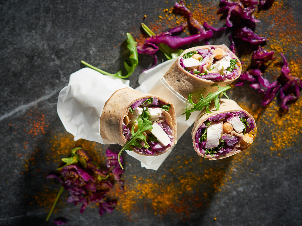 Wraps mit Rotkohl und Feta Bild zum Rezept: Wraps mit Rotkohl und Feta