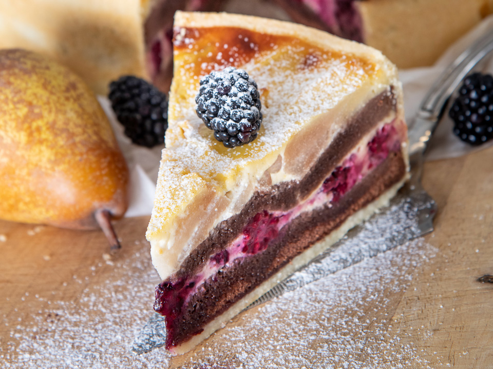 Birnen-Brombeer-Torte Bild zum Rezept: Birnen-Brombeer-Torte