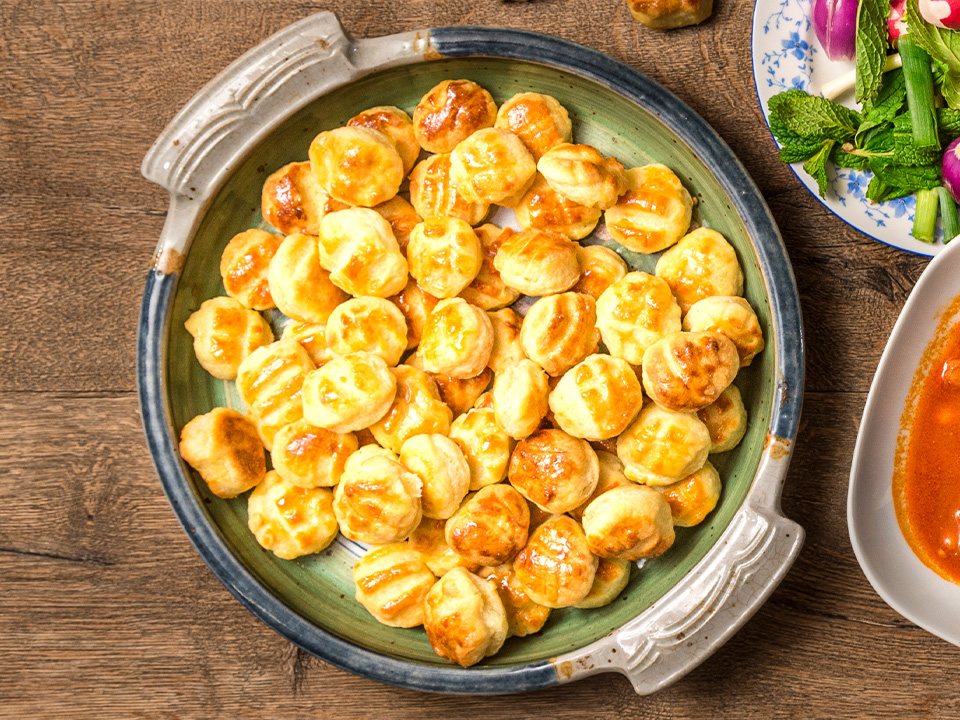 Túrós Pogácsa (Salziges Quarkgebäck) Bild zum Rezept: Túrós Pogácsa (Salziges Quarkgebäck)