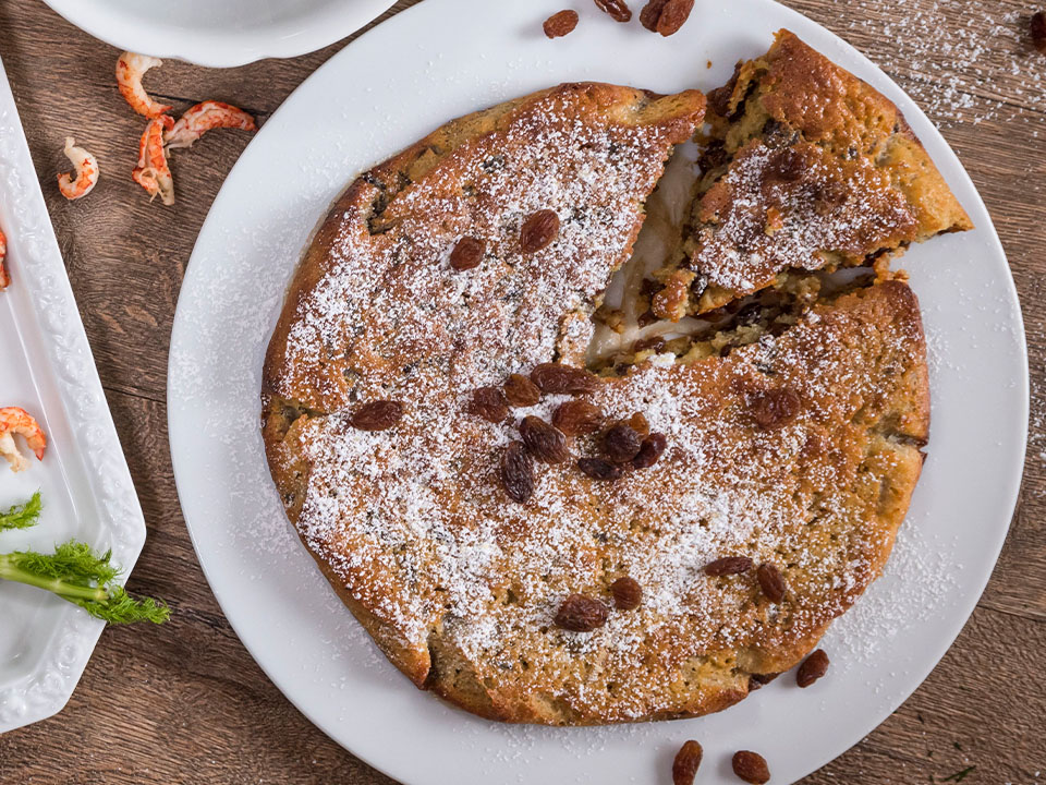 Pyrig z rodzinkamy (Rosinenkuchen) Bild zum Rezept: Pyrig z rodzinkamy (Rosinenkuchen)