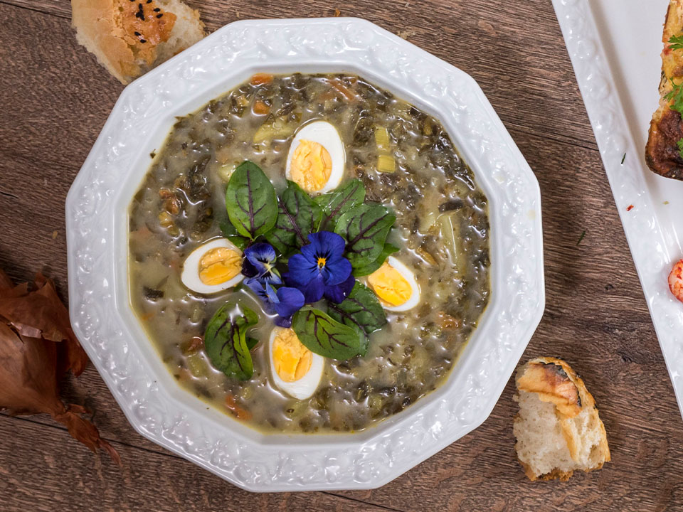 Zupa szczawiowa (Sauerampfersuppe) Bild zum Rezept: Zupa szczawiowa (Sauerampfersuppe)