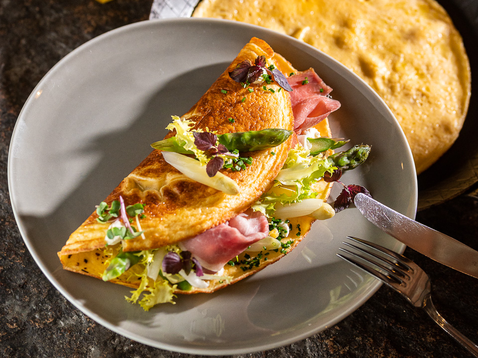 Spargel-Schinken-Omelett Bild zum Rezept: Spargel-Schinken-Omelett