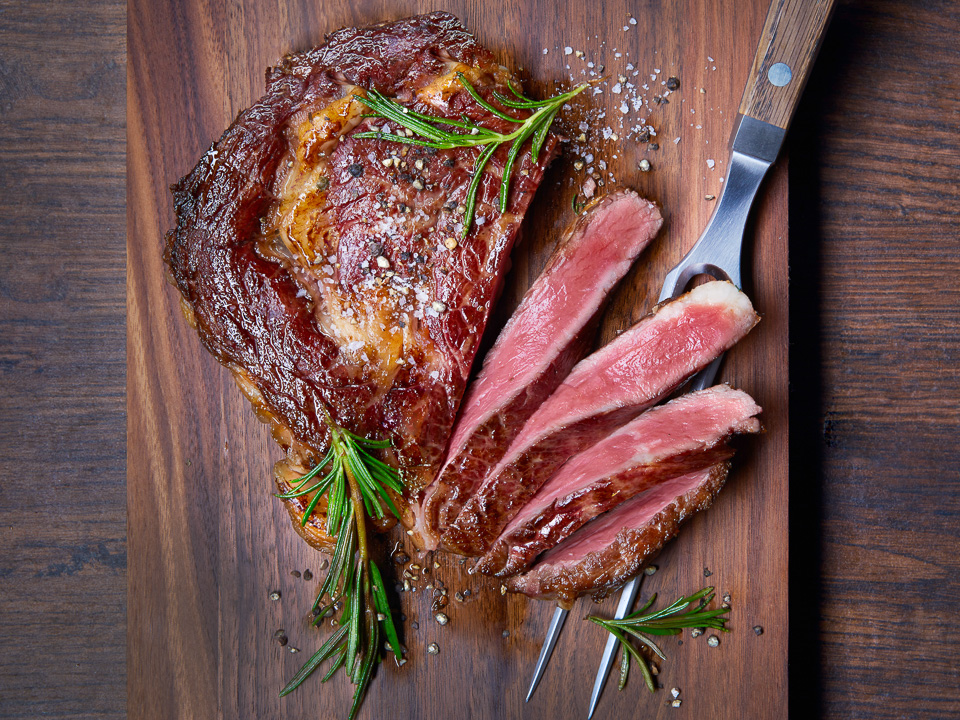 Rückwärts gegartes Entrecôte Bild zum Rezept: Rückwärts gegartes Entrecôte