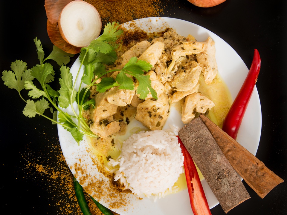 Bild zum Rezept: White Chicken Karahi