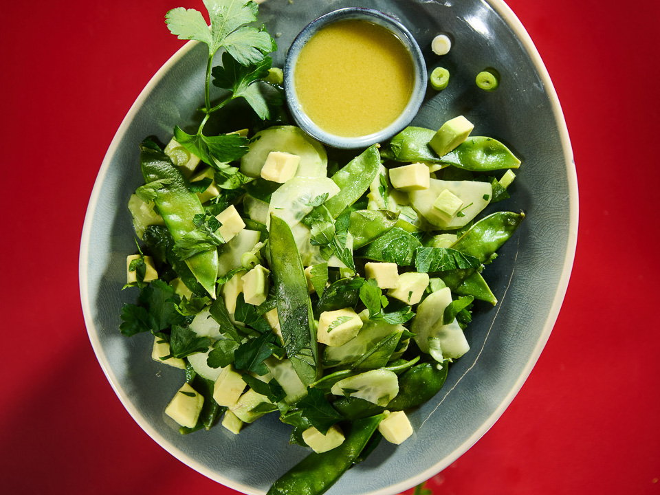 Zuckerschoten-Avocado-Salat Bild zum Rezept: Zuckerschoten-Avocado-Salat