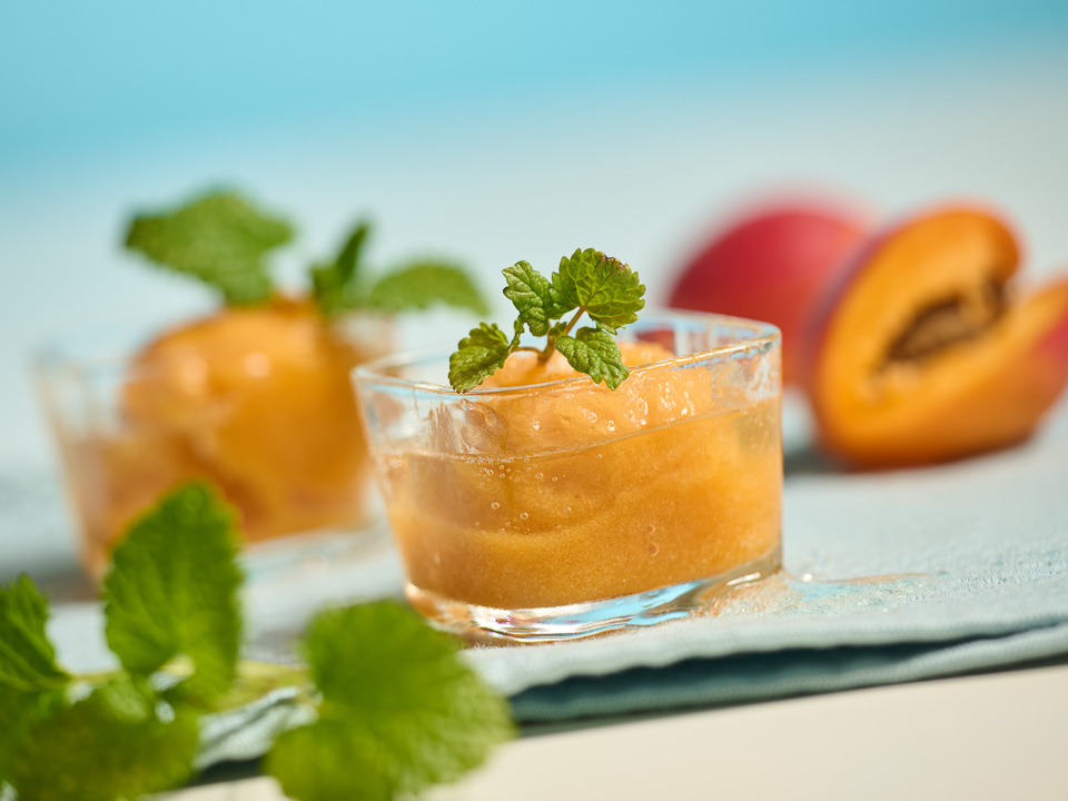 Bild zum Rezept: Aprikosen-Prosecco-Sorbet