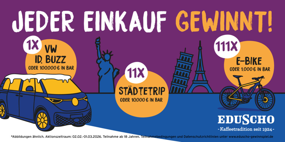 Eduscho: Jeder Einkauf gewinnt!