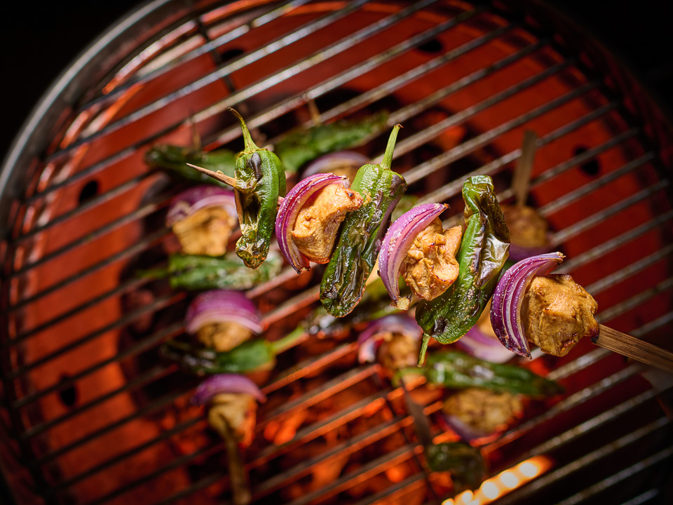 Bratpaprikaspieße mit Hähnchen vom Grill Bild zum Rezept: Bratpaprikaspieße mit Hähnchen vom Grill