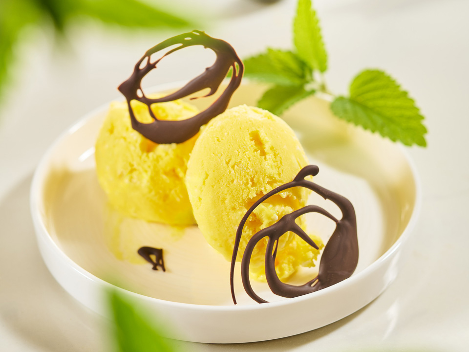 Bild zum Rezept: Mango-Eiscreme