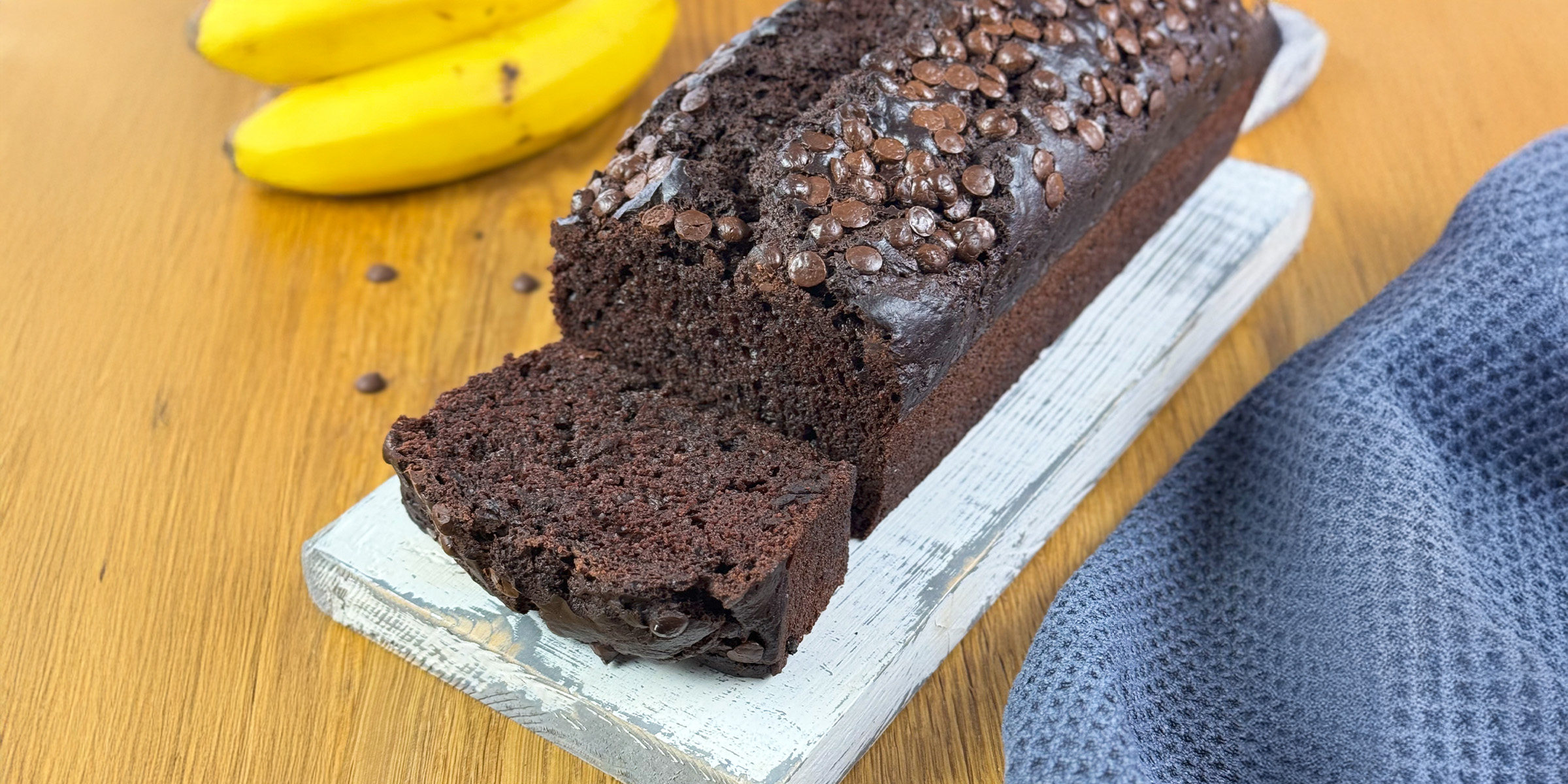 Veganes Schoko-Bananenbrot