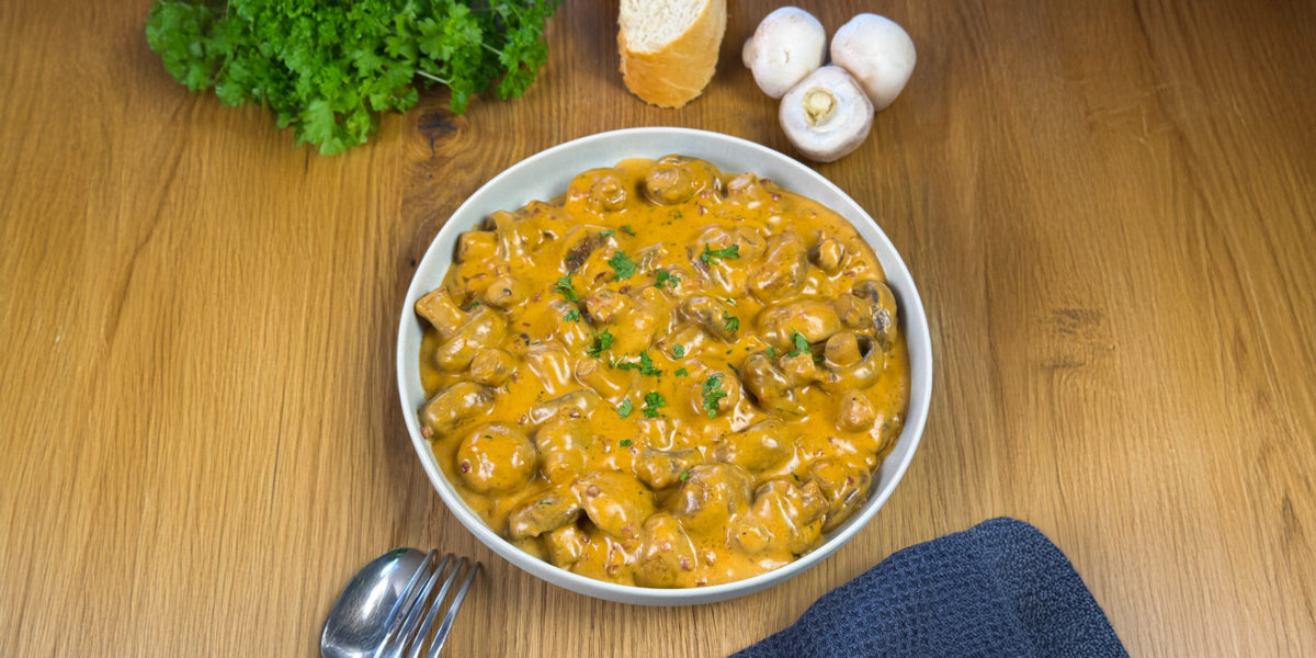 Champignons in Frischkäsesauce Bild zum Rezept: Champignons in Frischkäsesauce