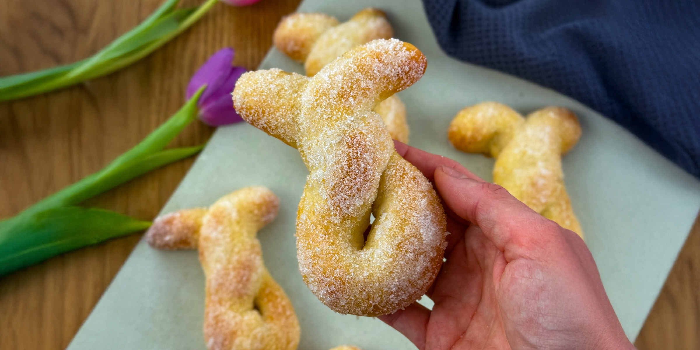 Quark-Öl-Teig Osterhäschen