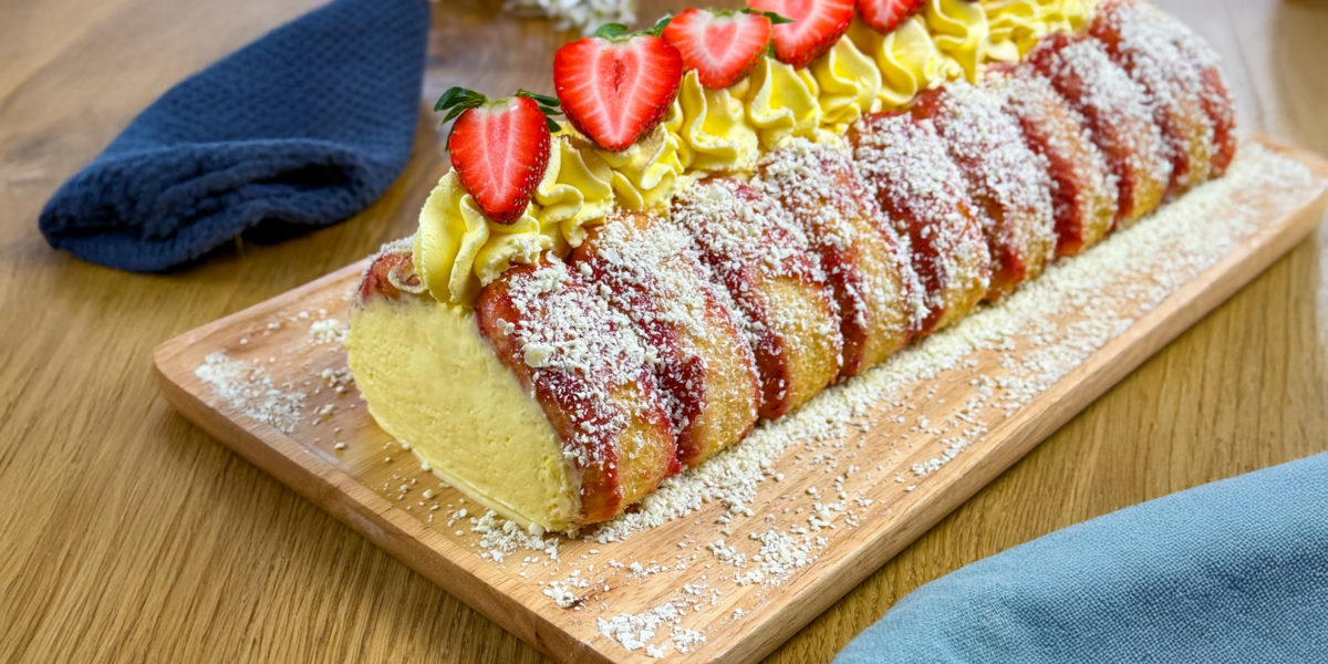 Bild zum Rezept: Spaghetti-Eis-Rolle
