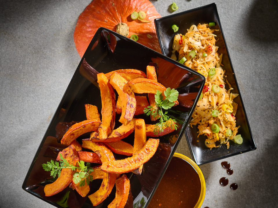 Bild zum Rezept: Kürbissticks mit Hoisin-Soße