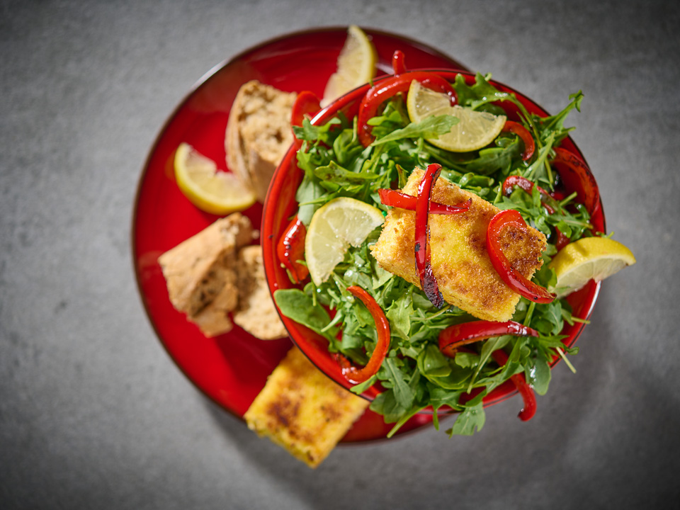 Bild zum Rezept: Gebackener Feta auf Rucola