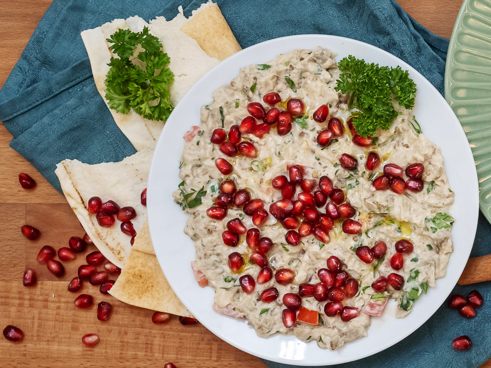 Baba Ghanoush (Auberginenpüree) Bild zum Rezept: Baba Ghanoush (Auberginenpüree)