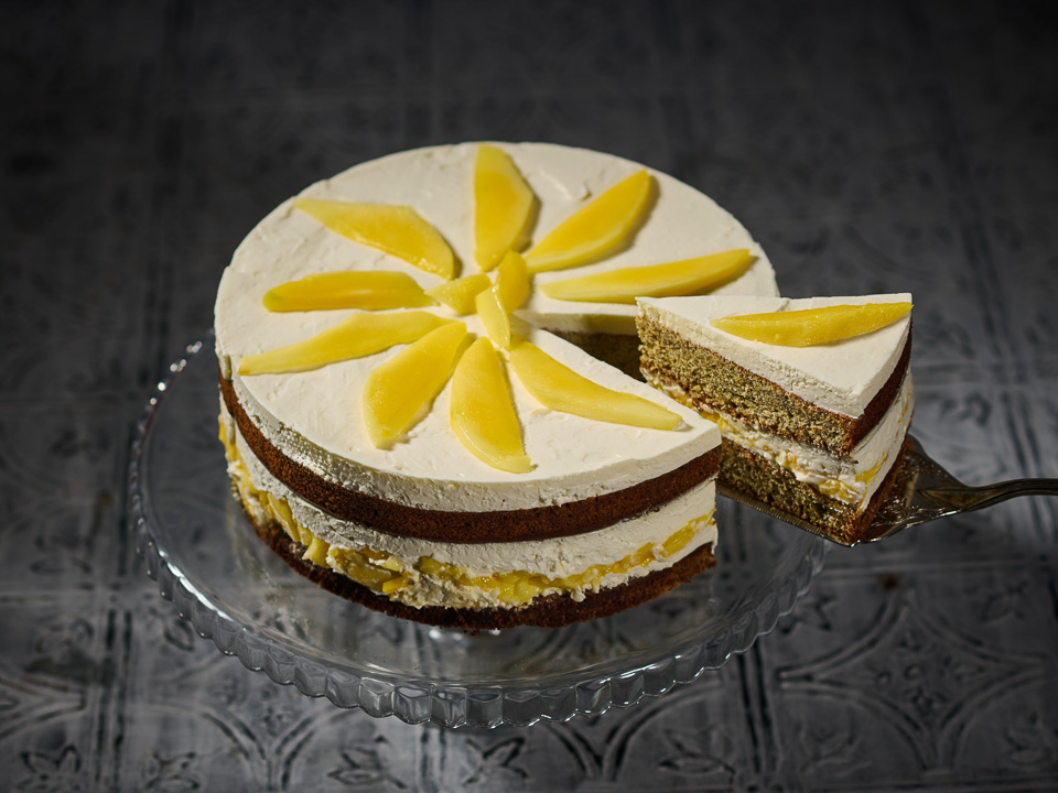 Mohntorte mit Mango Bild zum Rezept: Mohntorte mit Mango