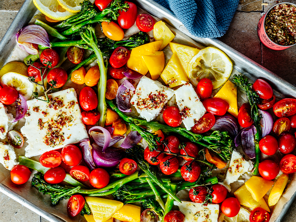 Ofengemüse mit Feta Ofengemüse mit Feta