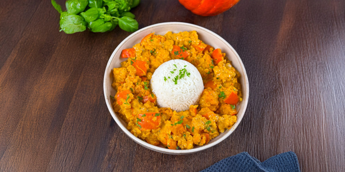 Kürbis-Linsen-Curry