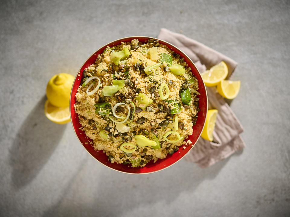 Bild zum Rezept: Couscoussalat mit Porree und Zitrone