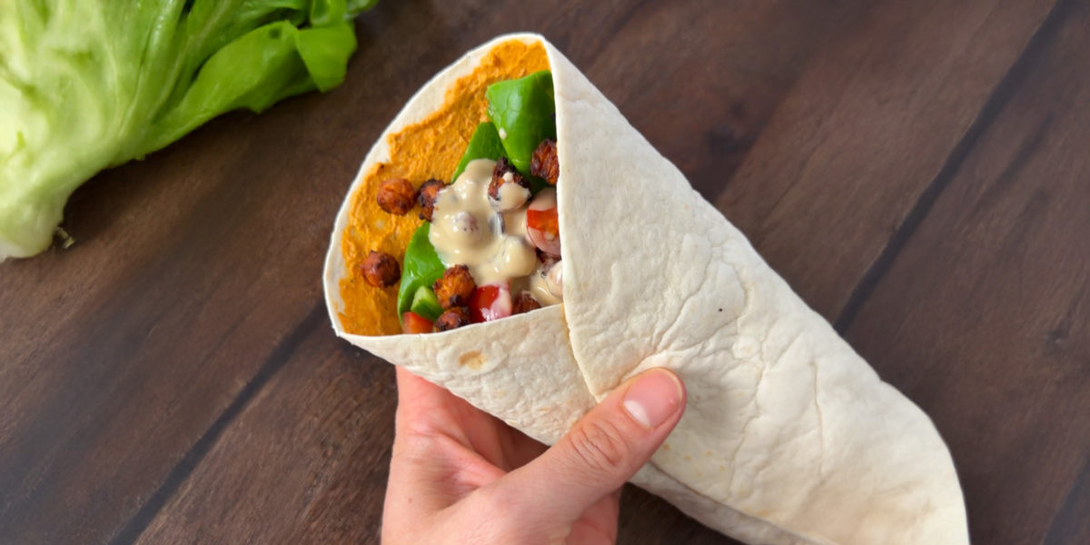 Crunchy Kichererbsen Wrap