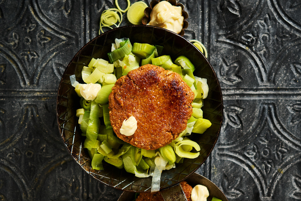 Bild zum Rezept: Haferflockenbratlinge mit Porree