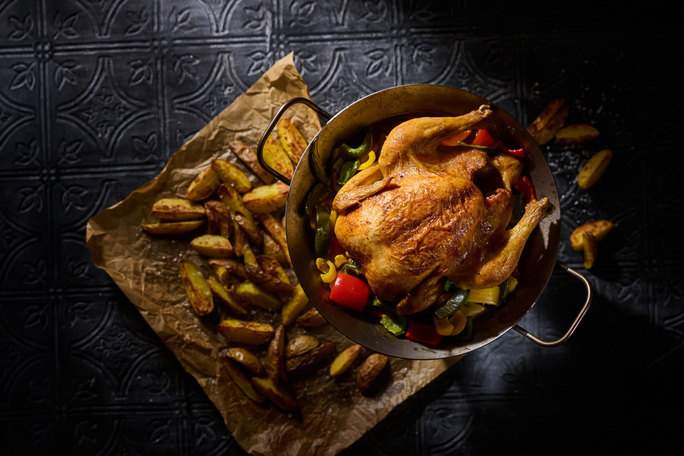Bild zum Rezept: Paprikahähnchen aus dem Ofen