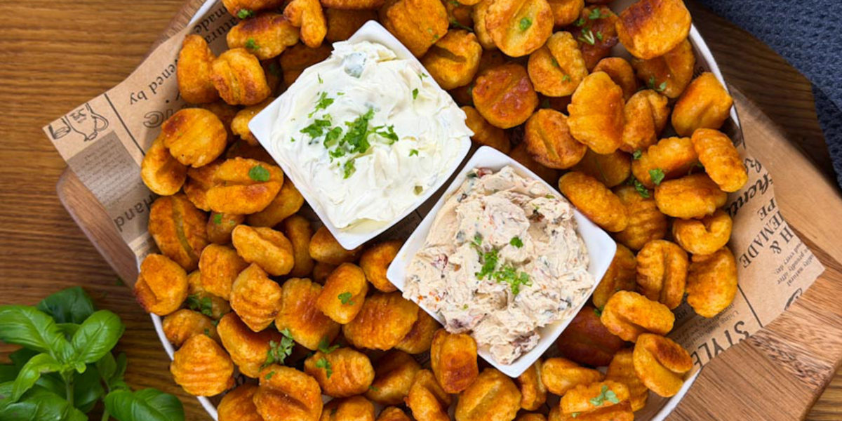 Crunchy Gnocchis mit Lieblingscremes
