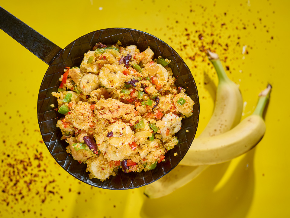 Bild zum Rezept: Hähnchenpfanne mit Quinoa und Banane