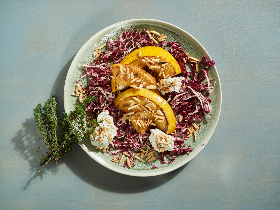 Bild zum Rezept: Gebratene Honigmelone mit Ziegenfrischkäse