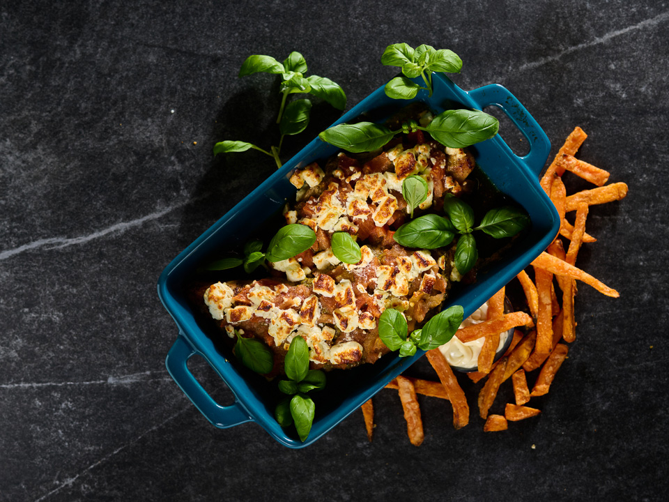 Bild zum Rezept: Gratinierte Putenschnitzel mit Tomaten
