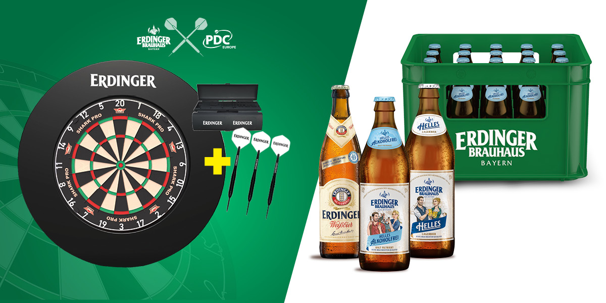 Gewinnspiel Erdinger Dart-Board Sets
