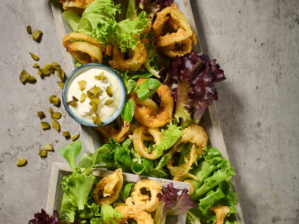 Bild zum Rezept: Onion Rings mit Sour Cream