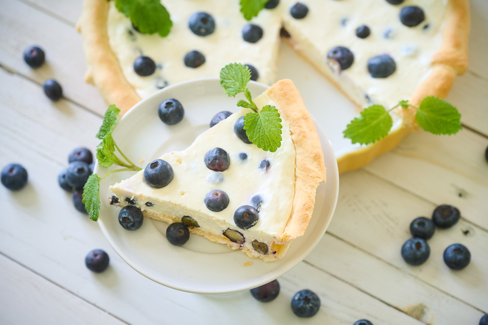 Bild zum Rezept: Heidelbeer-Skyr-Tarte