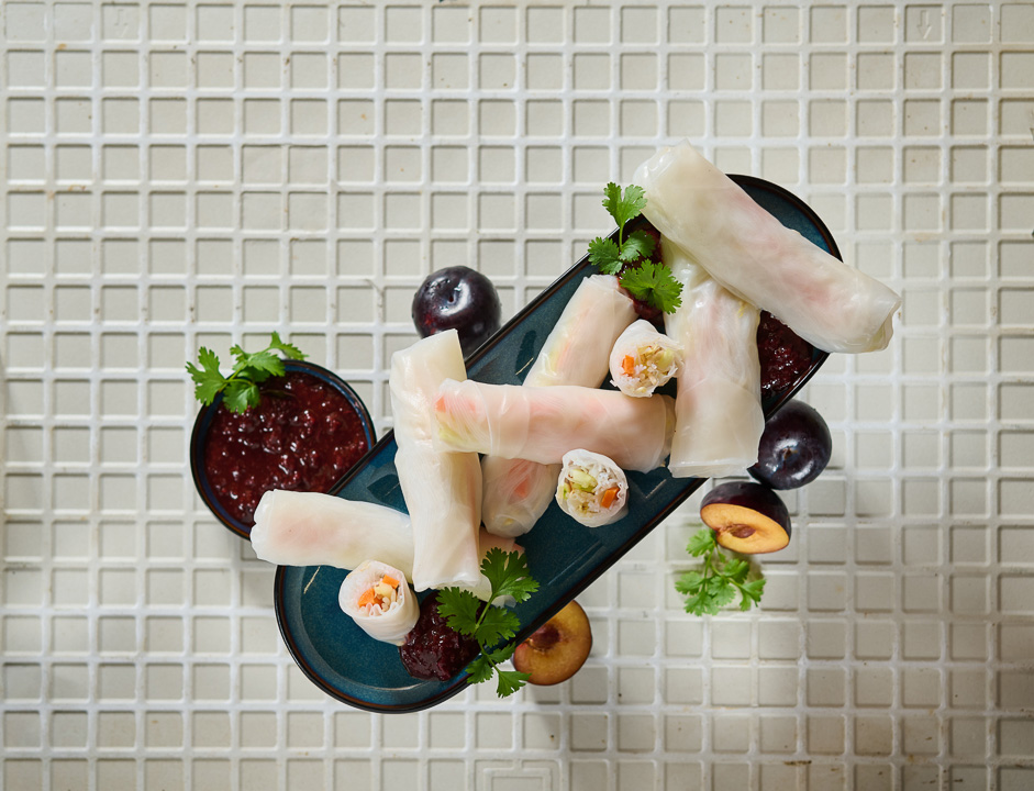 Bild zum Rezept: Sommerrollen mit Pflaumensoße