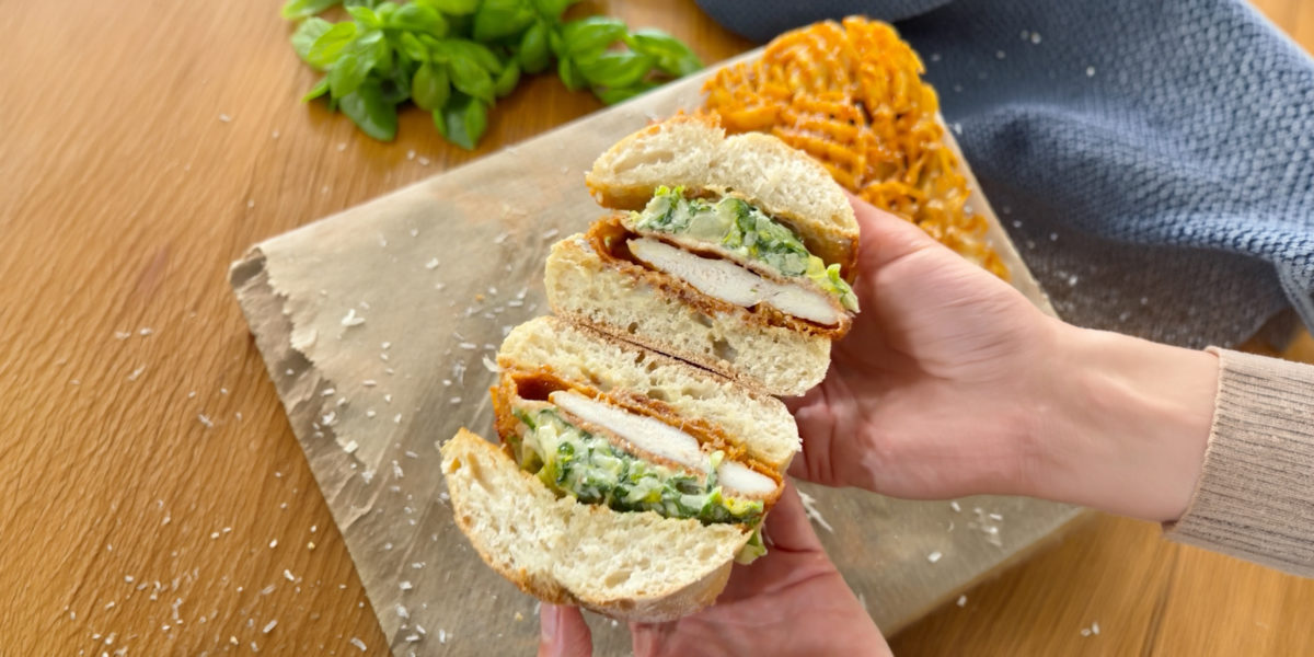 Krispy Ceasar Salad Sandwich