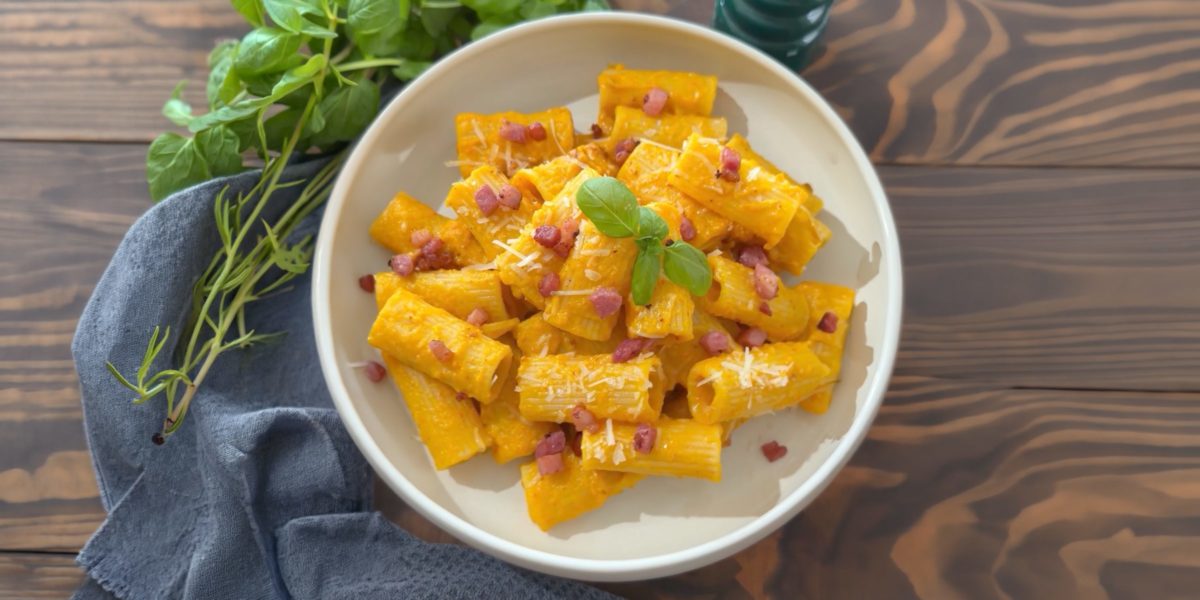 Kürbis-Carbonara