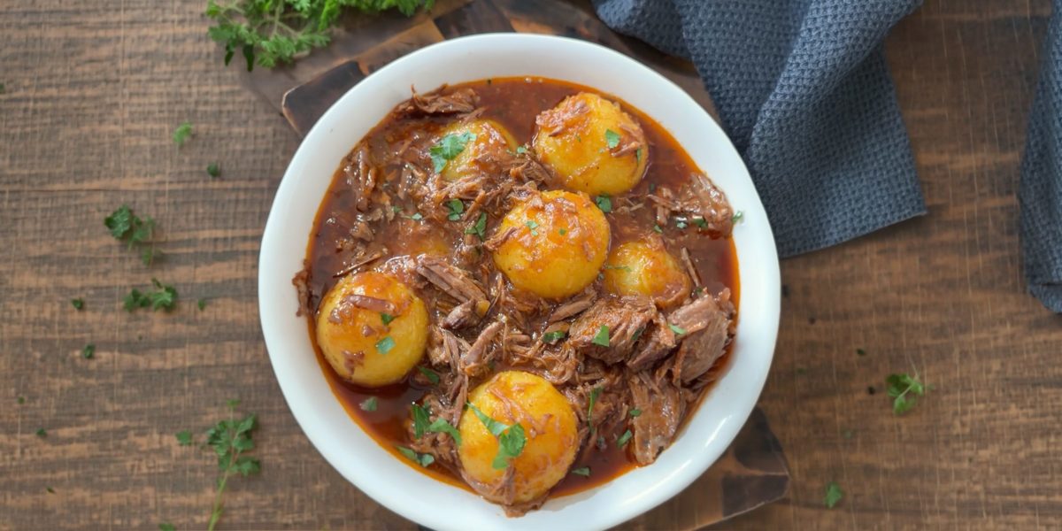 Schmorbraten mit Mini-Knödeln