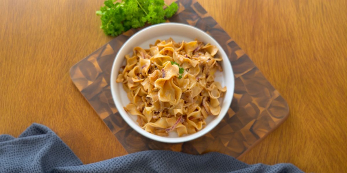 Karamellisierte Zwiebelpasta